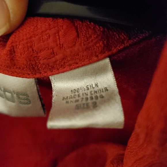 Chico's Red lightweight jacket - Picture 3 of 6